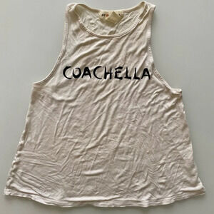 COACHELLA  Cream Tank Top XS